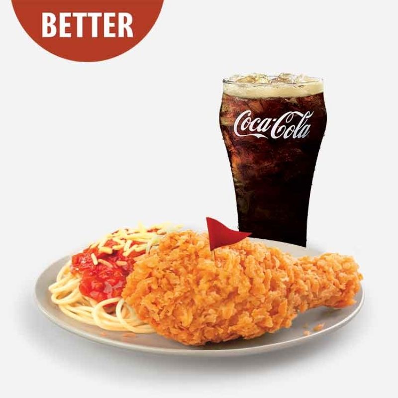 1-pc Spicy Chicken McDo with McSpaghetti and Small Drink